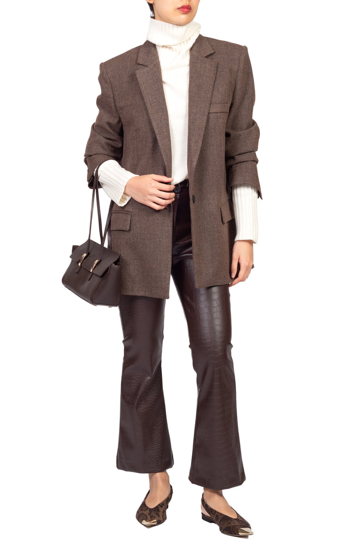 Have One - Pantalone trombetta ecopelle cocco Art. PVS-R345