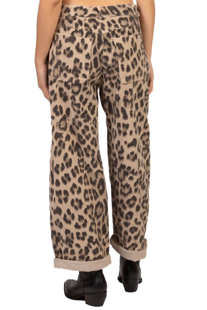 Vicolo - Pantalone animalier velluto rocciatore Art. TAC1756