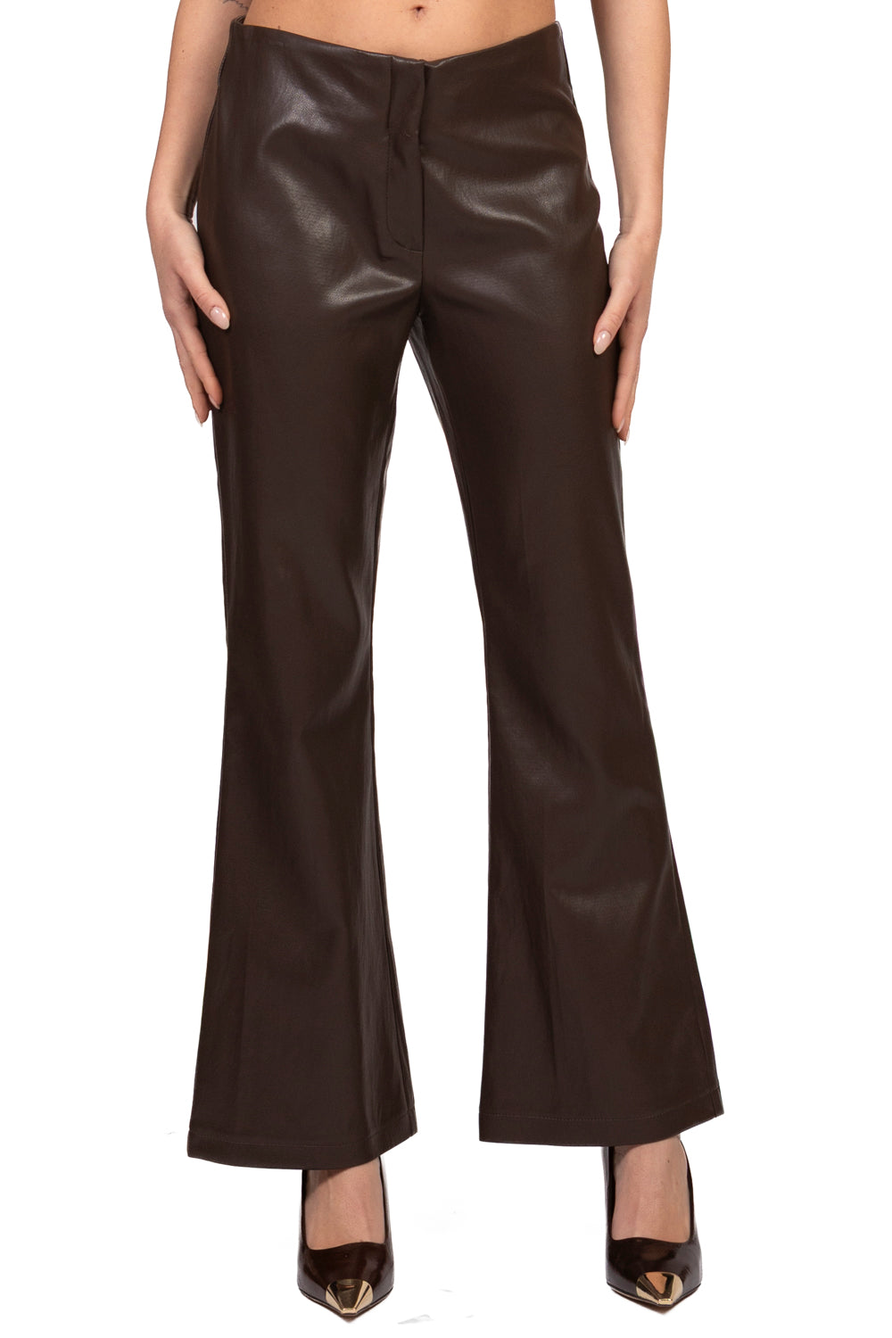 Tensione In - Pantalone ecopelle trombetta Art. 27P6764