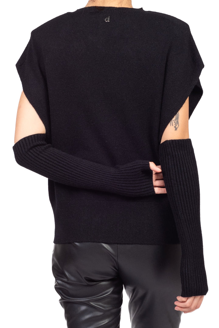 Dixie - Gilet in maglia con manicotti Art. M103B234