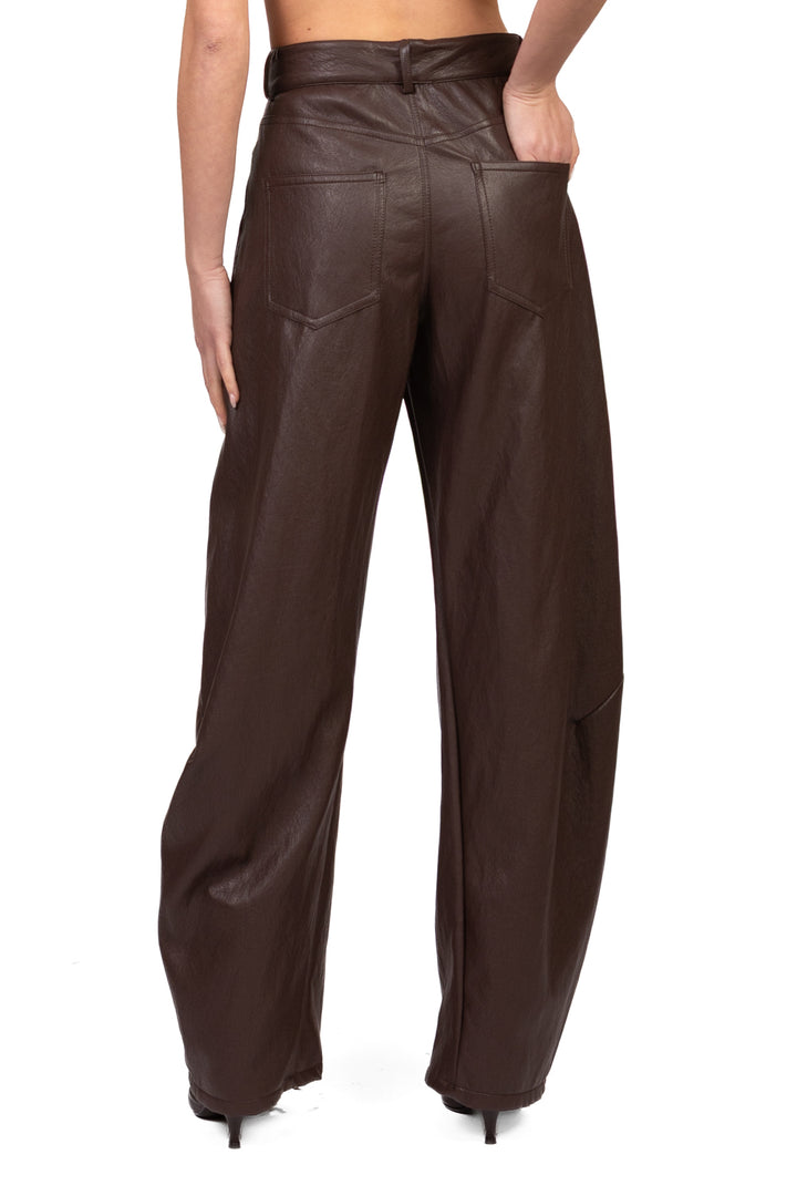 Vicolo - Pantalone barrel ecopelle Art. TAC1708