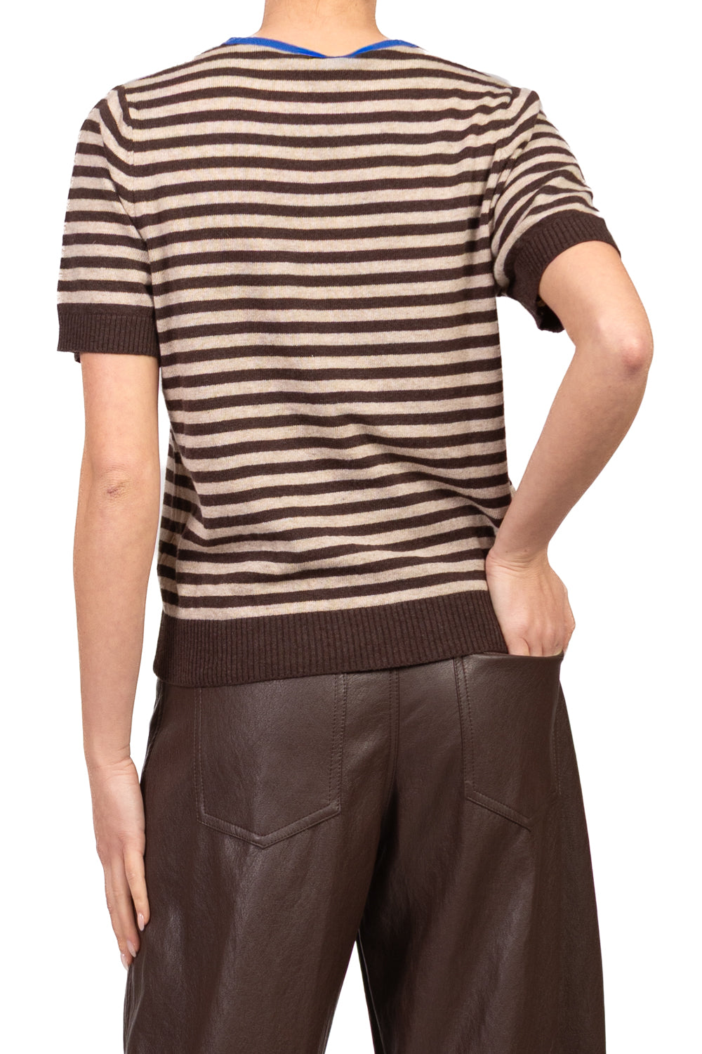 Tensione In - Maglia rigata mezza manica Art. W6HMJ63A359RI