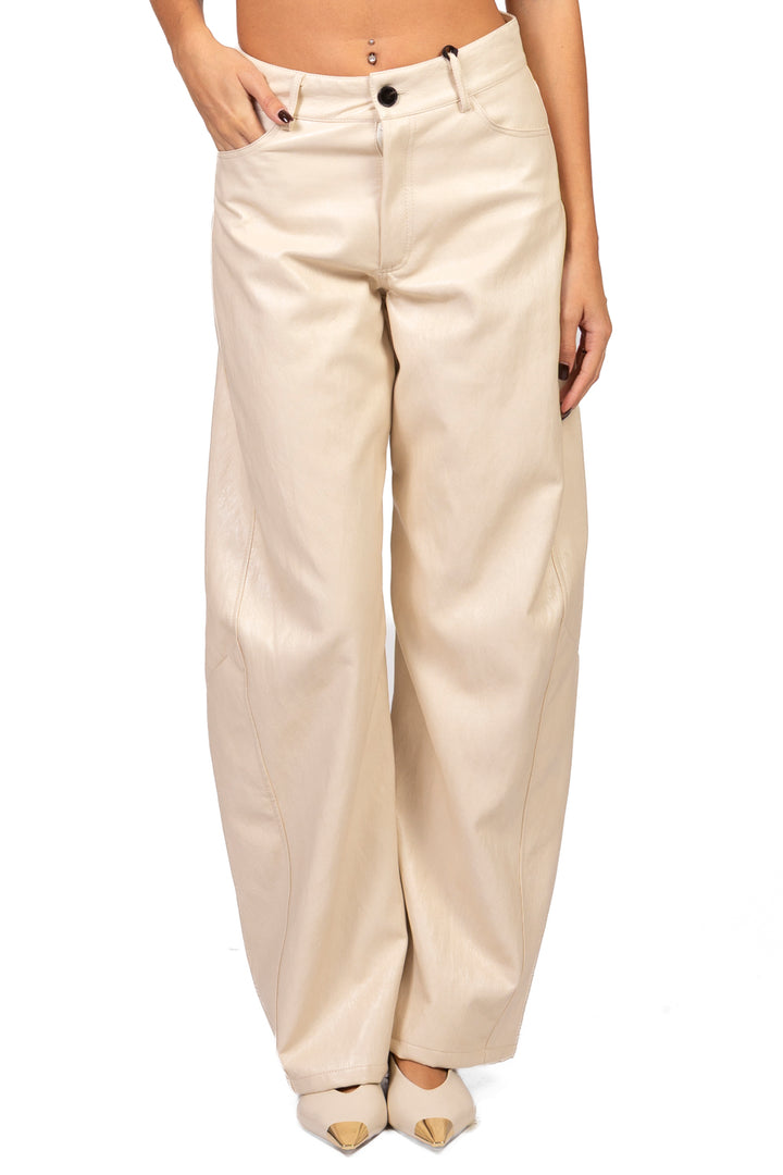 Vicolo - Pantalone barrel ecopelle Art. TAC1708