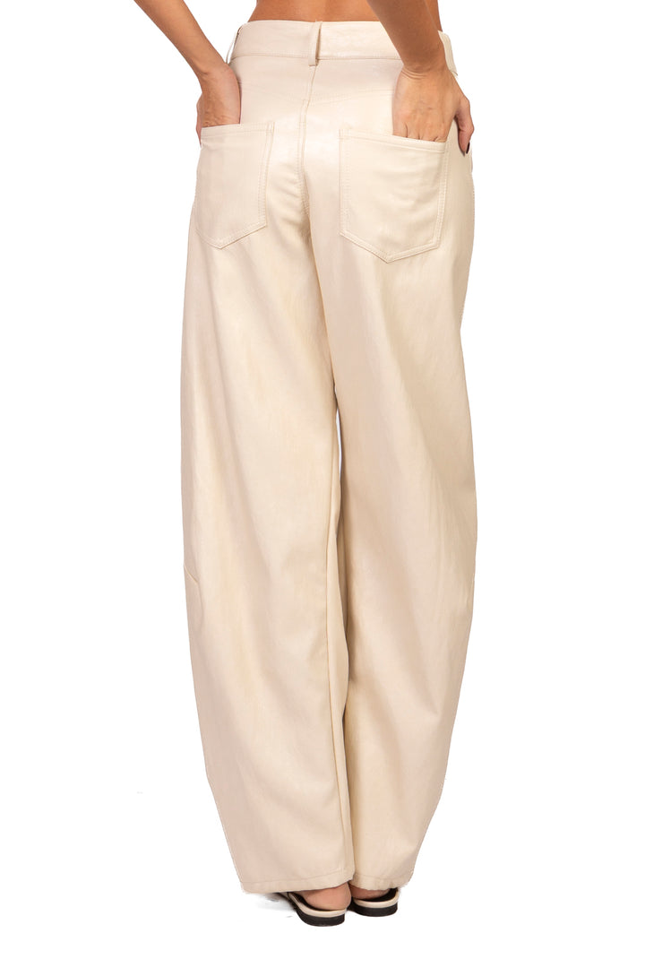 Vicolo - Pantalone barrel ecopelle Art. TAC1708