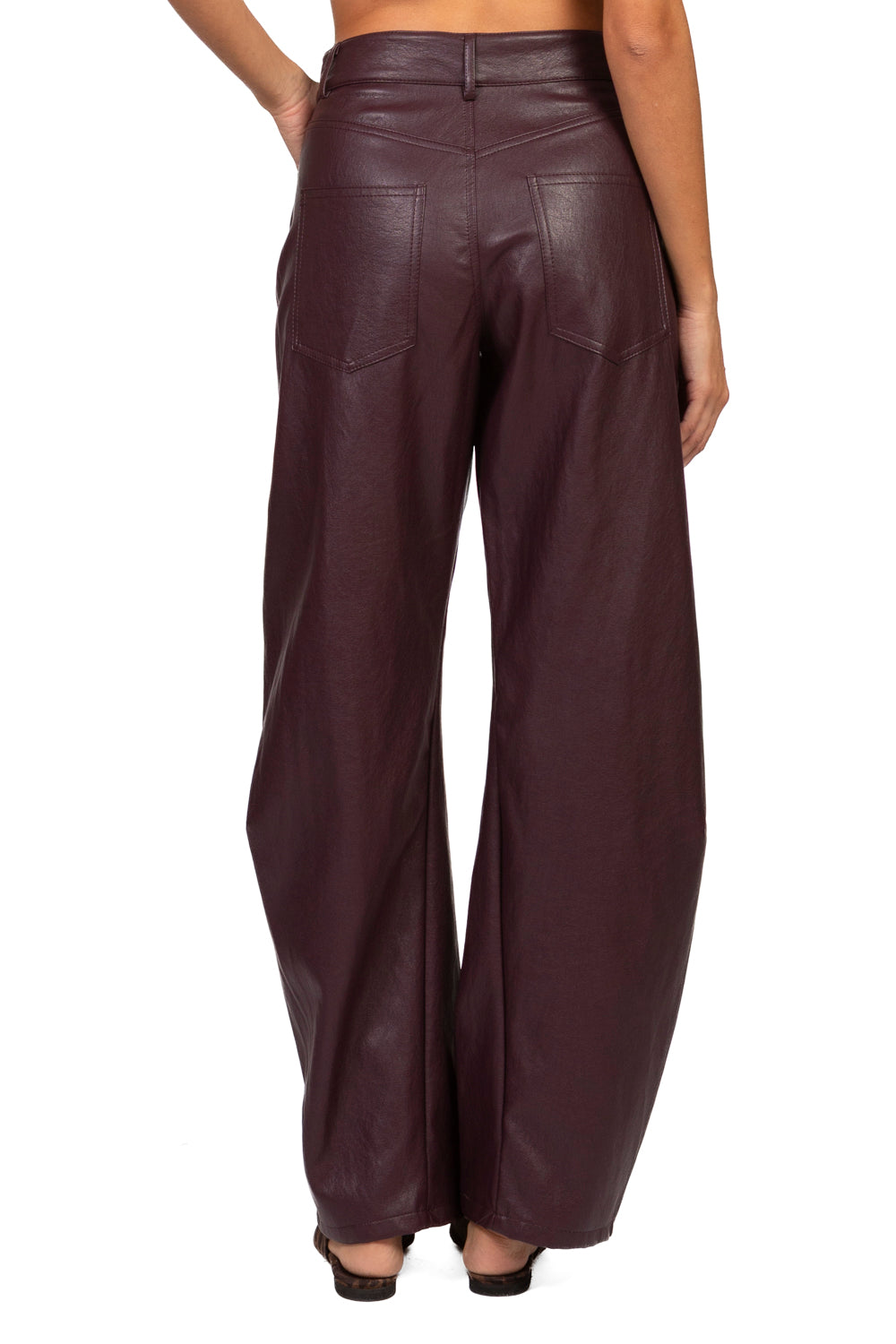 Vicolo - Pantalone barrel ecopelle Art. TAC1708