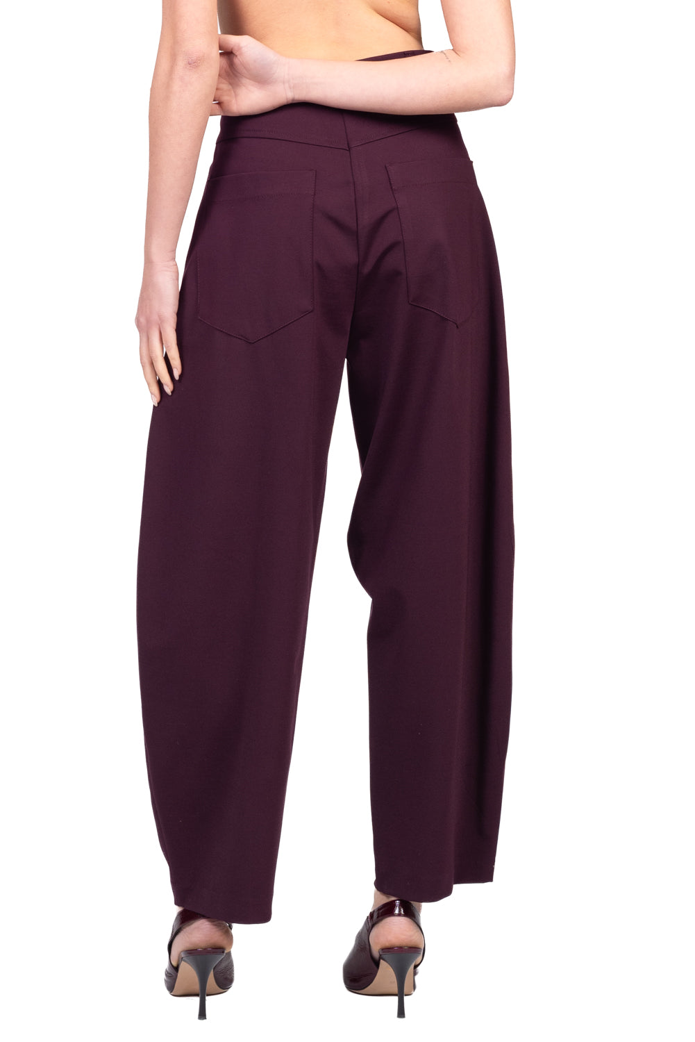 Tensione In - Pantalone barrel punto milano Art. 27P6771