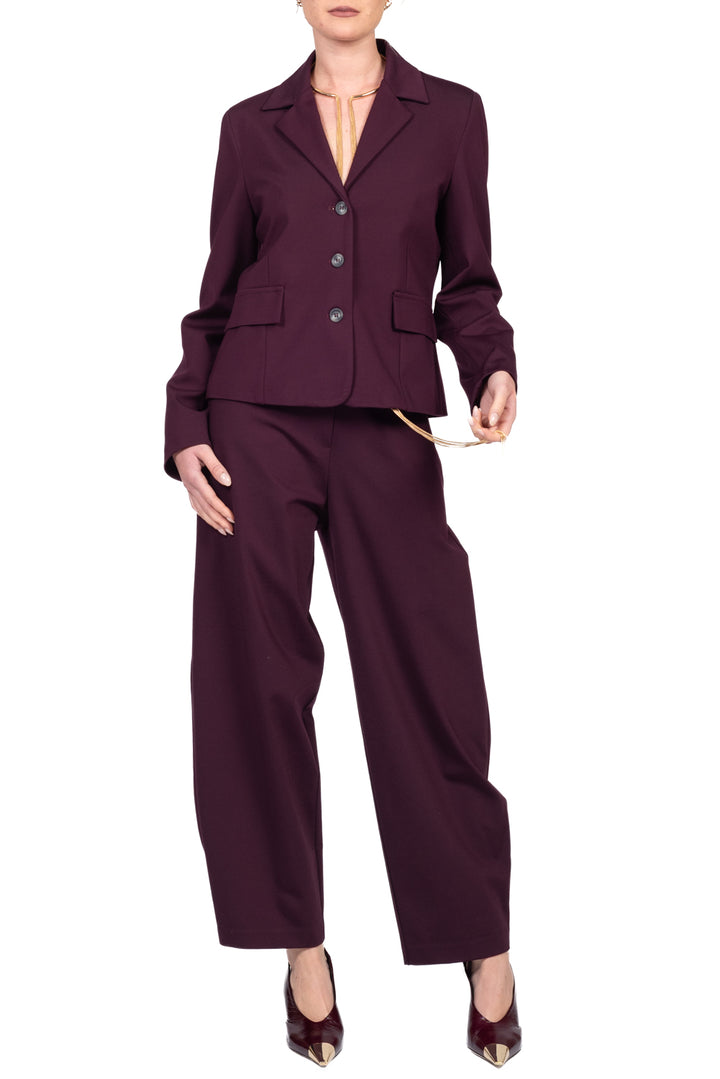 Tensione In - Pantalone barrel punto milano Art. 27P6771