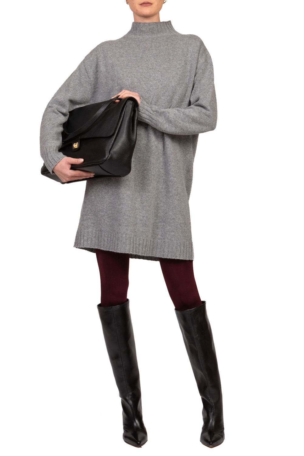 Tensione In - Abito in maglia mezzo collo Art. D83050