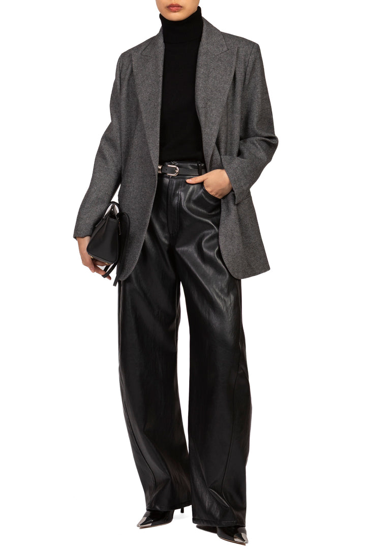 Vicolo - Pantalone barrel ecopelle Art. TAC1708