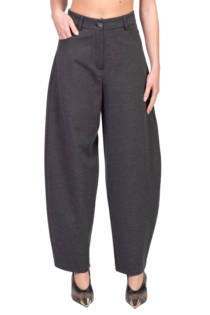 Tensione In - Pantalone barrel punto milano Art. 27P6771