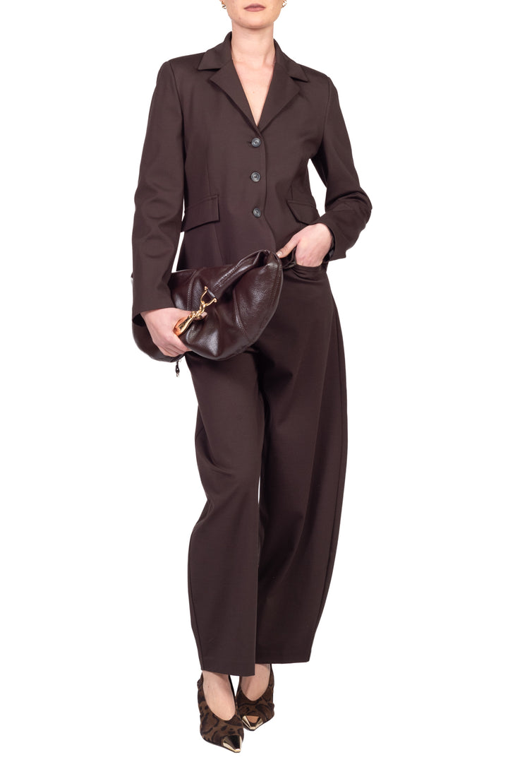 Tensione In - Pantalone barrel punto milano Art. 27P6771
