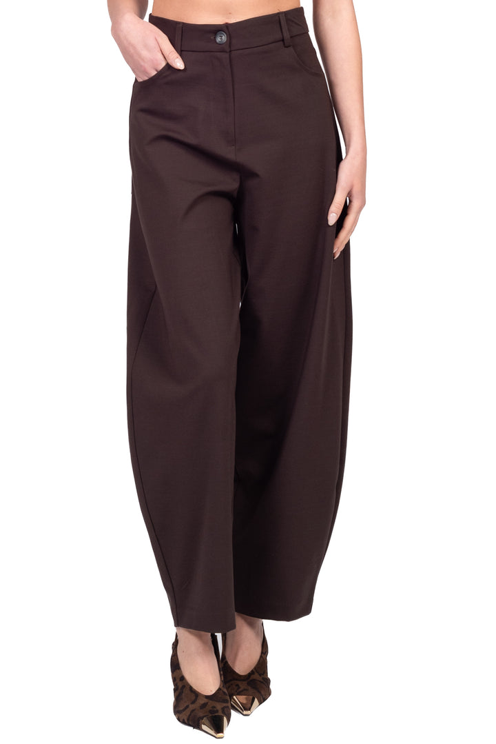 Tensione In - Pantalone barrel punto milano Art. 27P6771