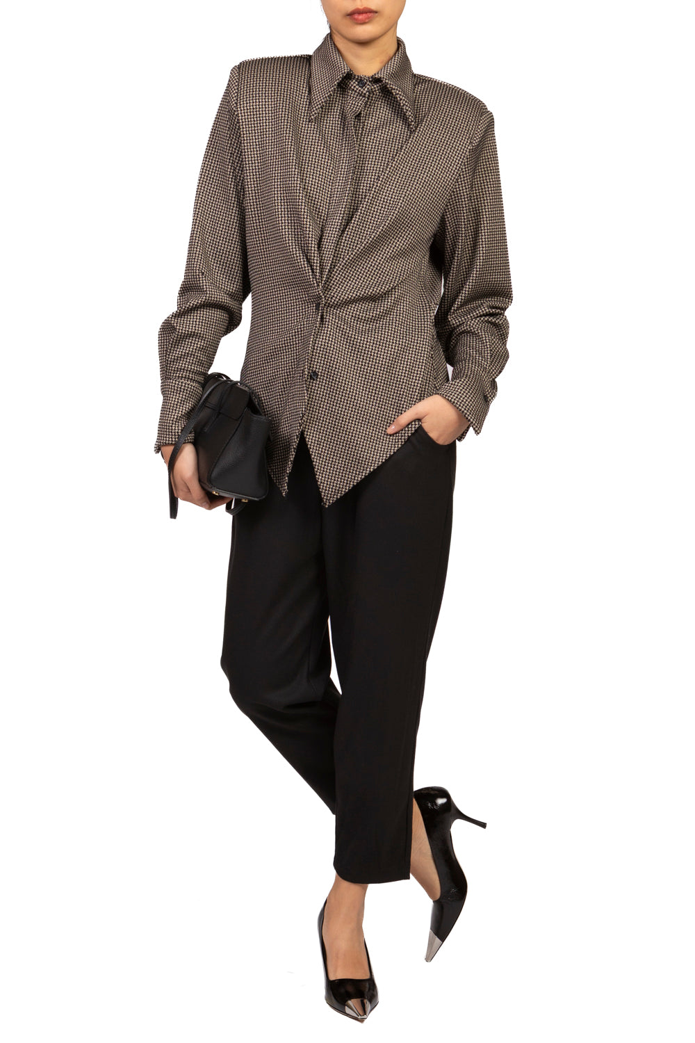 Tensione In - Camicia pied de poule sfiancata Art. FW260207