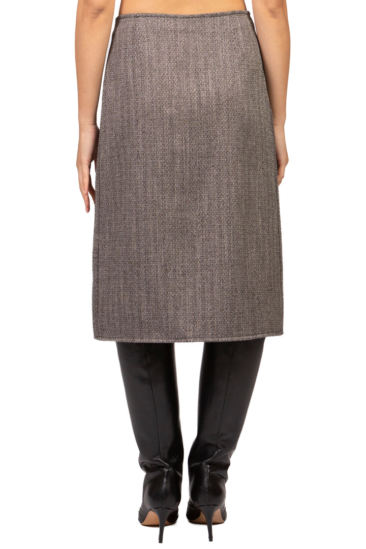 Tensione In - Gonna spigata con applicazioni Art. N50518AT