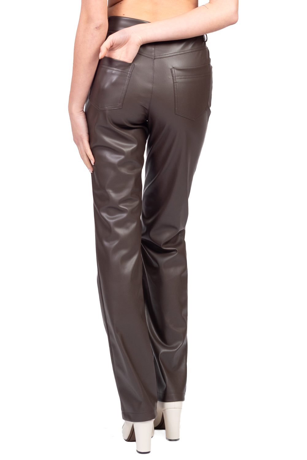 Tensione In - Pantalone ecopelle gamba dritta Art. 225202-26A