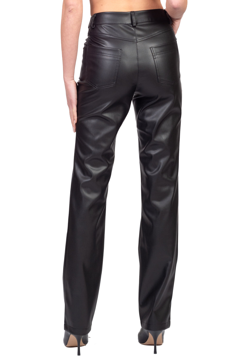 Tensione In - Pantalone ecopelle gamba dritta Art. 225202-26A