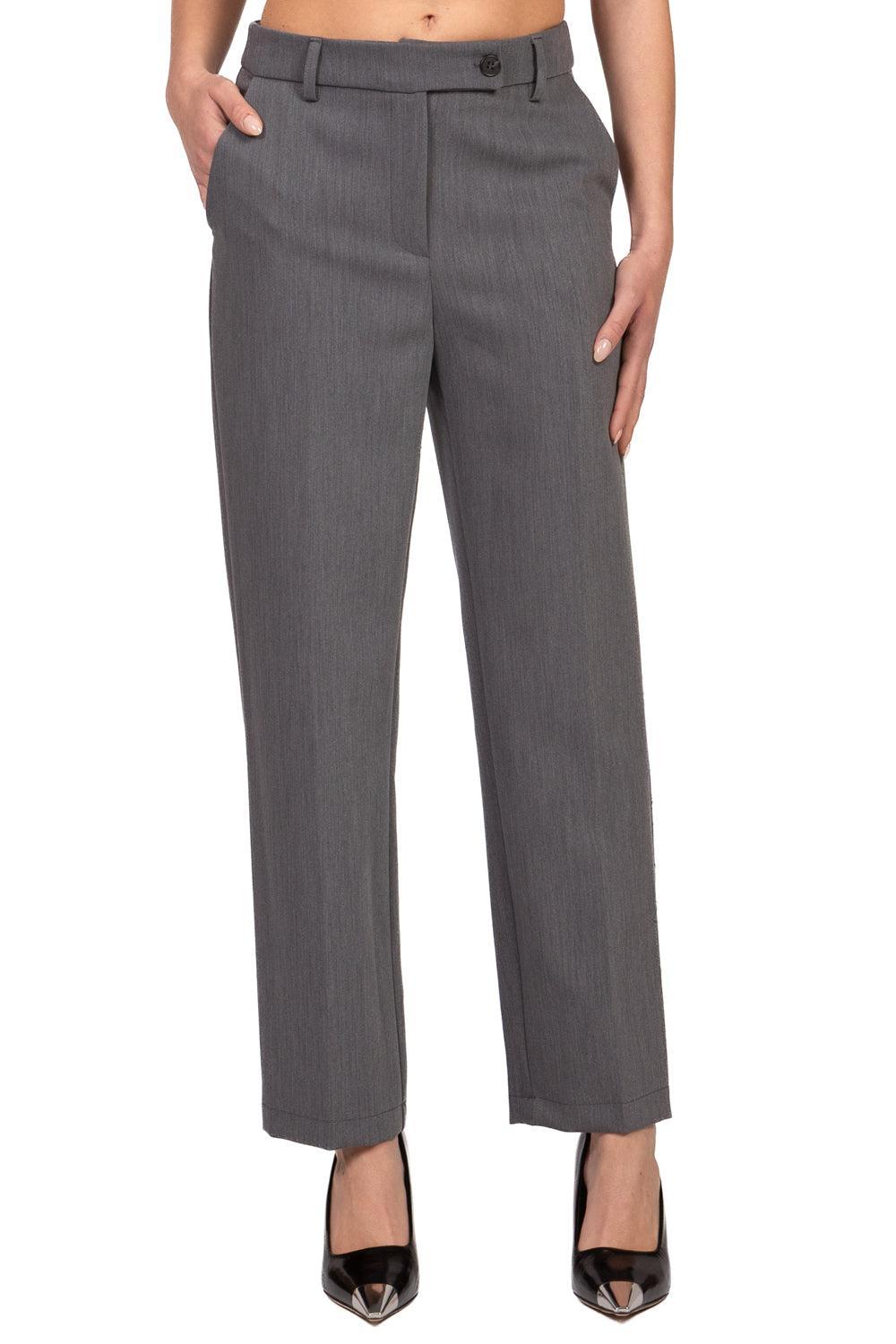 Tensione In - Pantalone sigaretta chiusura asimmetrica Art. 27P6769