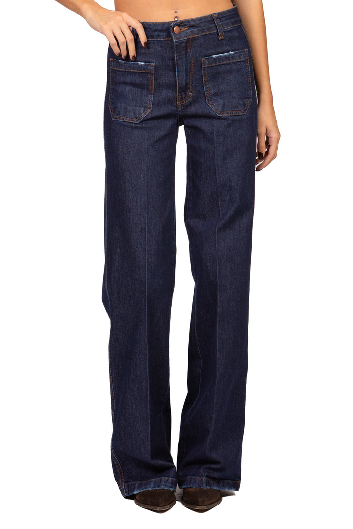 Tensione In - Pantaloni palazzo con taschini Art. CJ12778