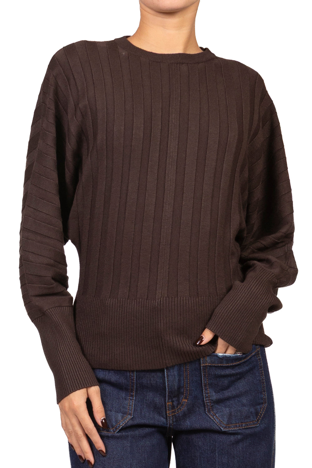 Have One - Maglia a coste manica pipistrello Art. MPH-R296