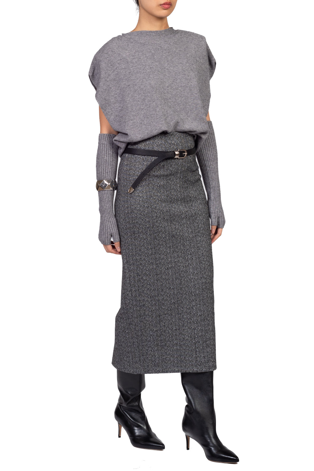Dixie - Gilet in maglia con manicotti Art. M103B234