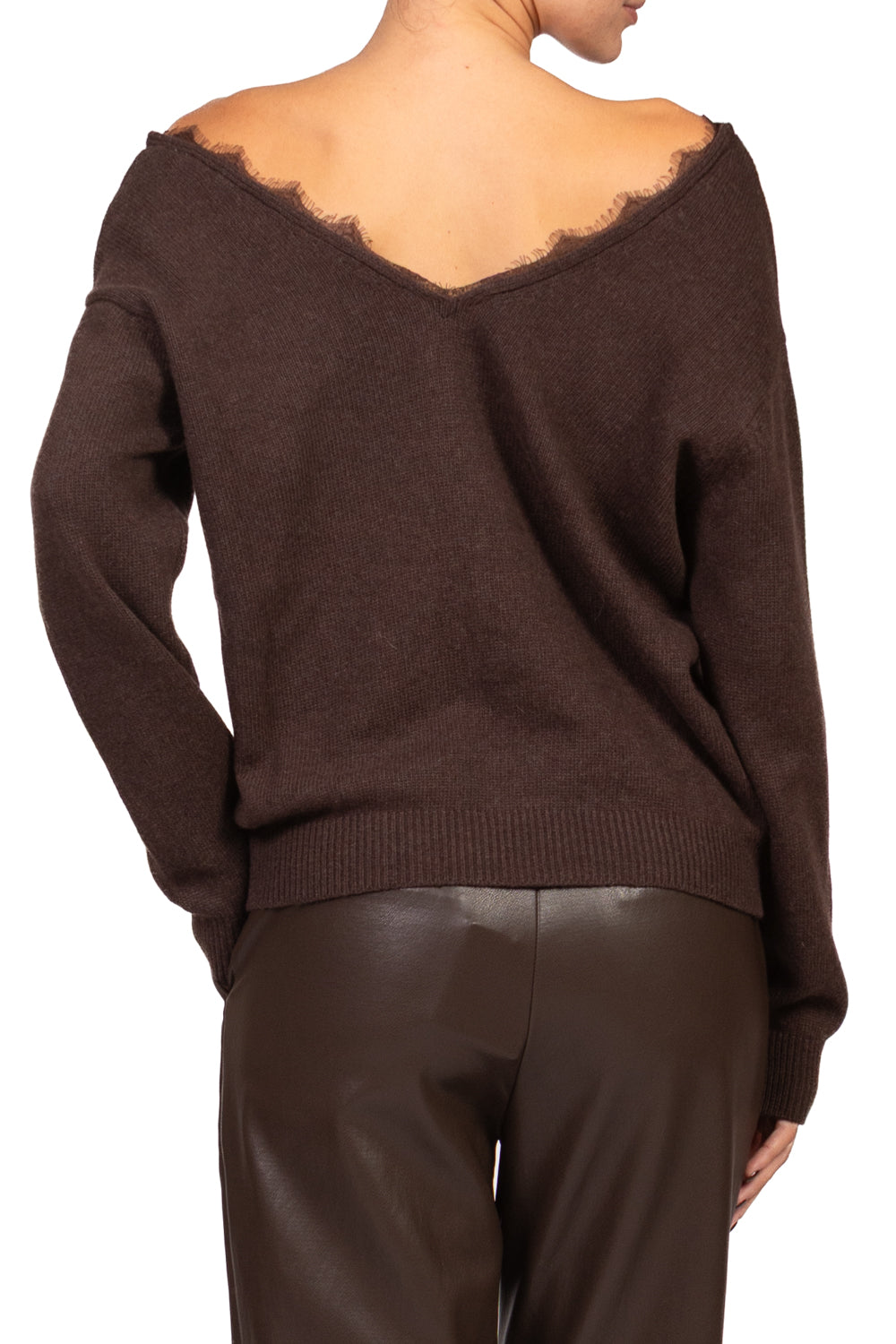 Tensione In - Maglia scollo V con pizzo Art. D82664