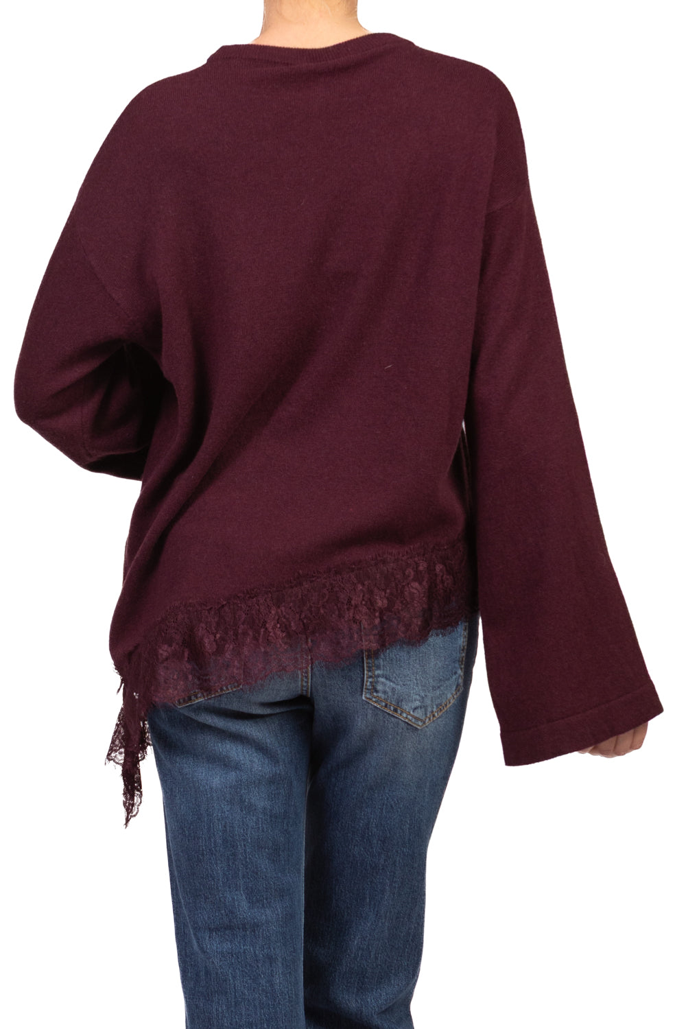 Tensione In - Maglia asimmetrica intarsio pizzo Art. D82403-APP1