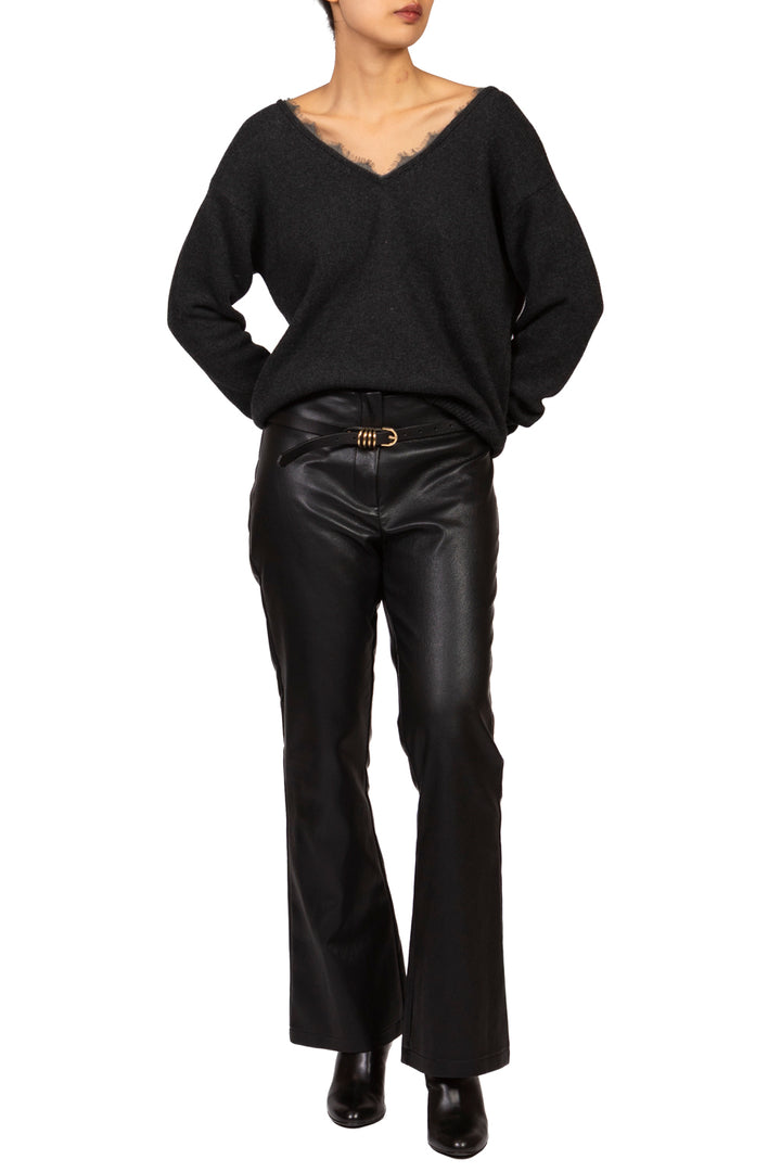 Tensione In - Maglia scollo V con pizzo Art. D82664