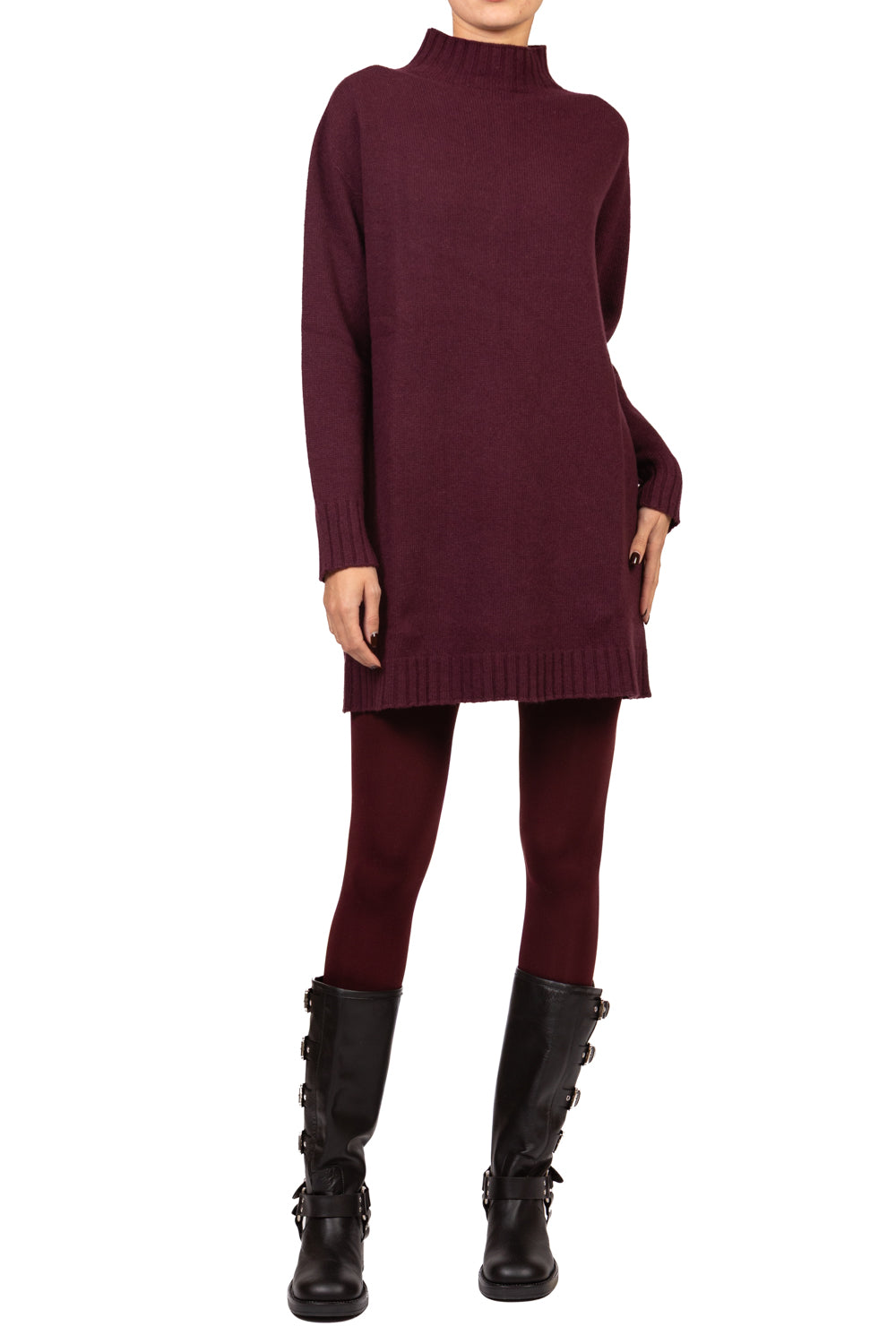 Tensione In - Abito in maglia mezzo collo Art. D83050
