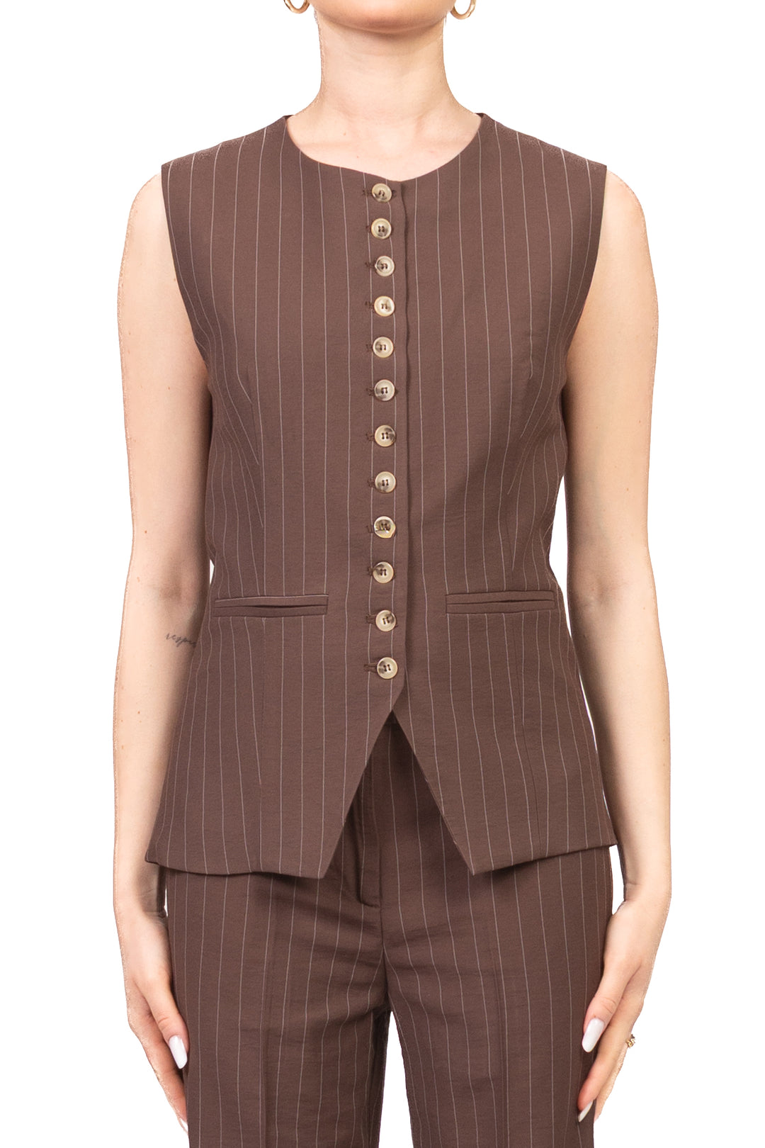 Vicolo - Gilet gessato Art. TAB2150