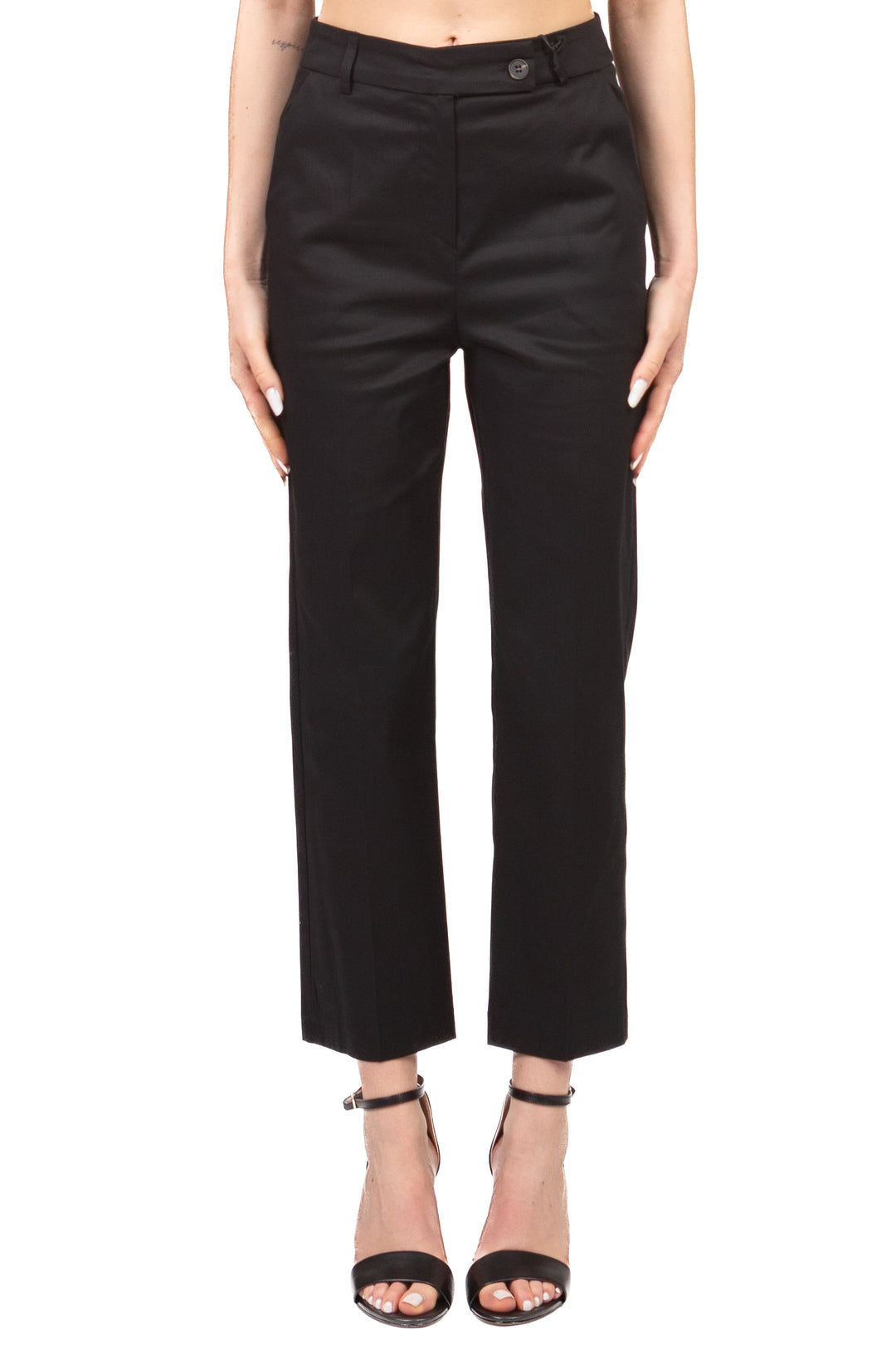 Tensione In - Pantalone sigaretta chiusura asimmetrica Art. 26P4941