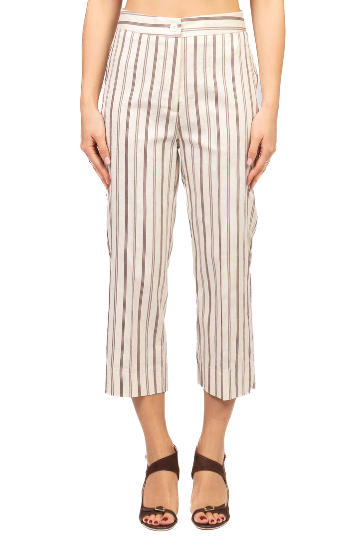Vicolo - Pantalone crop rigato Art. TAB2117
