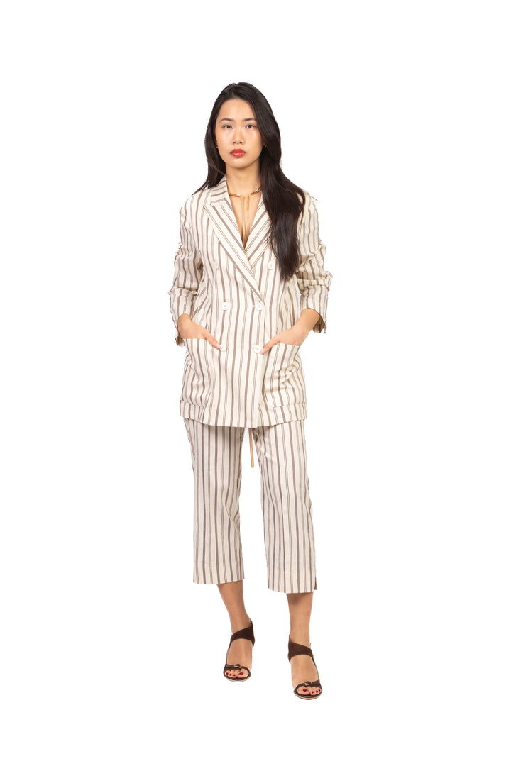 Vicolo - Pantalone crop rigato Art. TAB2117