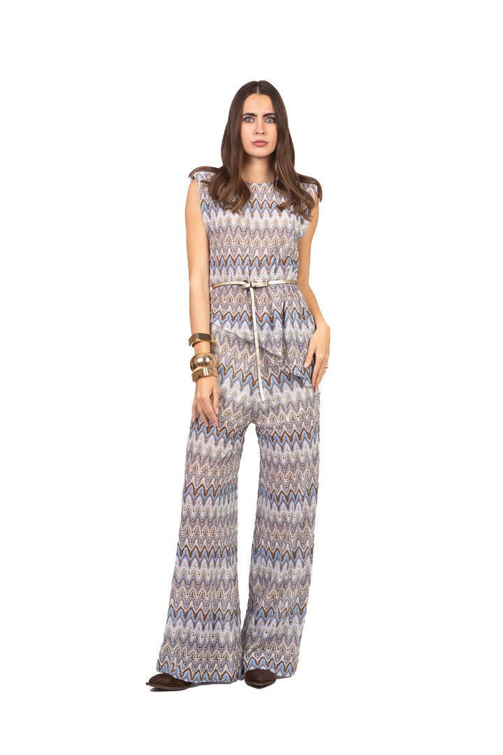 Tensione In - Pantalone palazzo fantasia Art. S26PE29