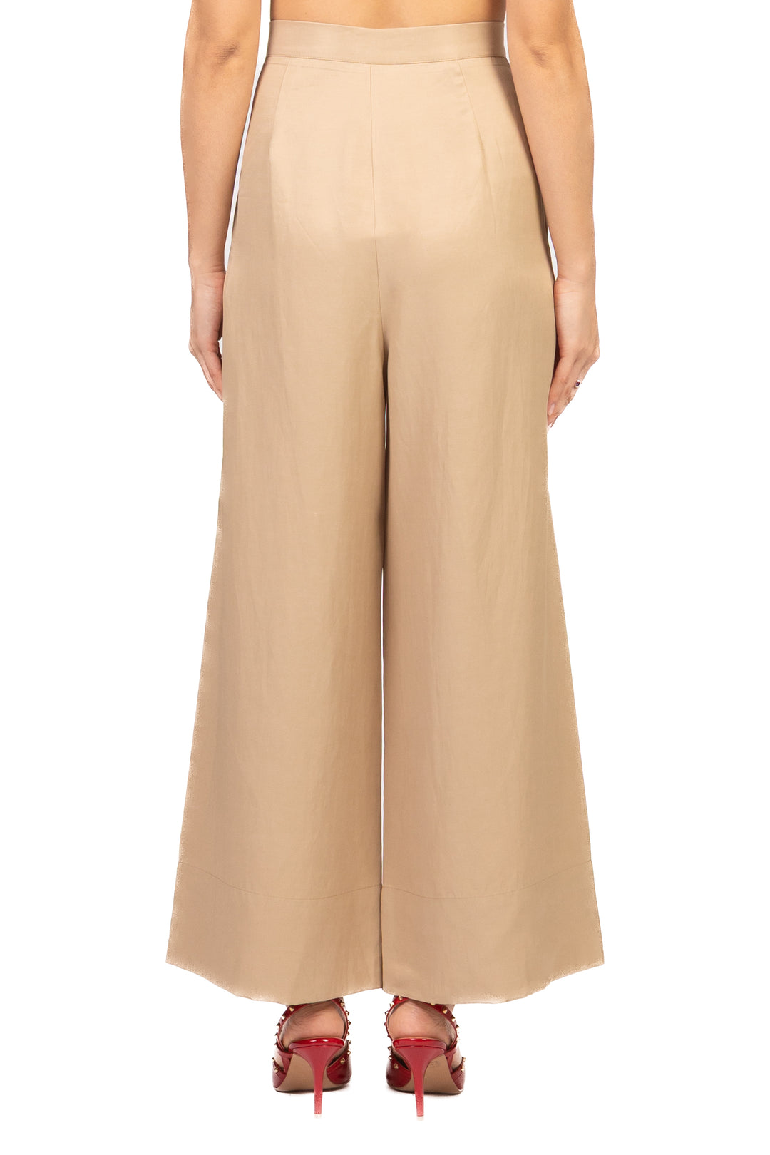 Vicolo - Pantalone palazzo misto lino Art. TAB0644