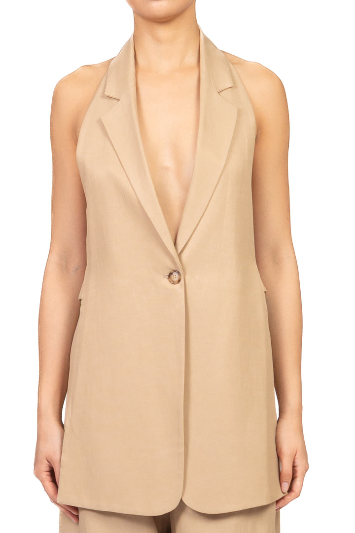 Vicolo - Gilet davantino misto lino Art. TAB0643