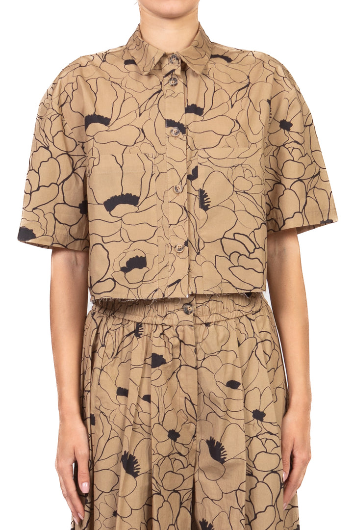 Vicolo - Camicia crop fantasia Art. TAB2131