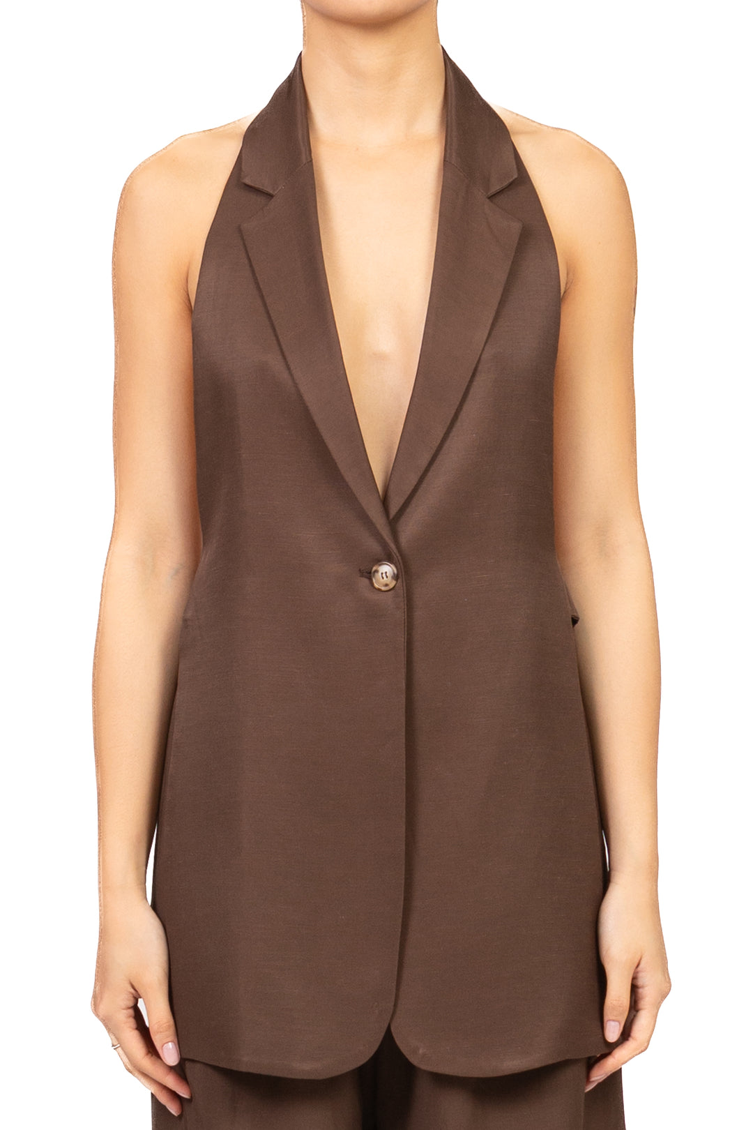 Vicolo - Gilet davantino misto lino Art. TAB0643