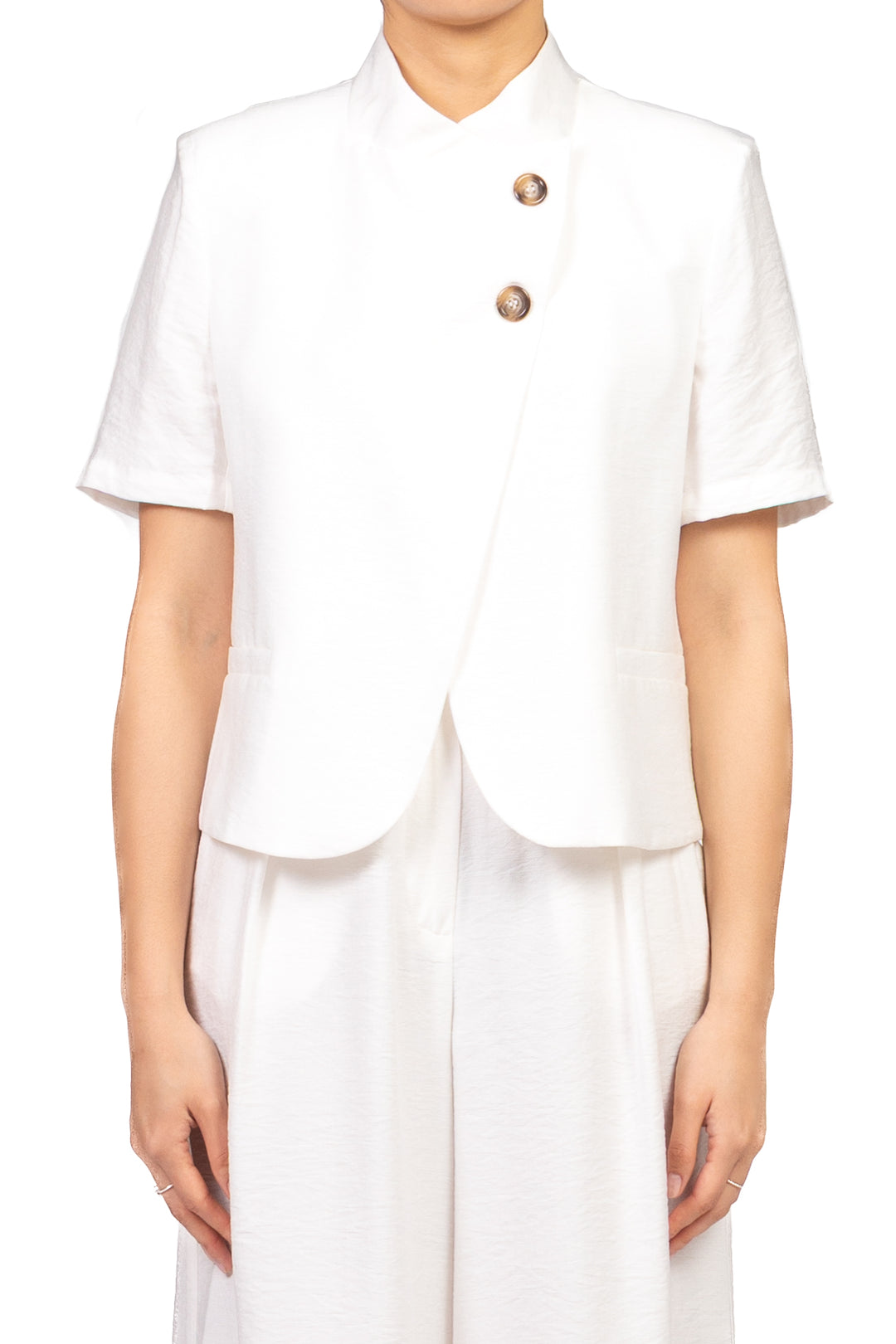 Dixie - Completo giacca chiusura asimmetrica con pantalone palazzo Art. J845A068/P845A250