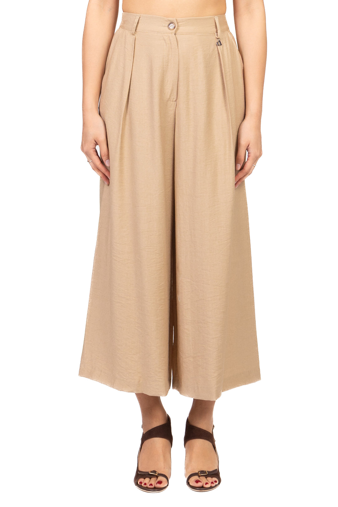 Dixie - Completo giacca chiusura asimmetrica con pantalone palazzo Art. J845A068/P845A250
