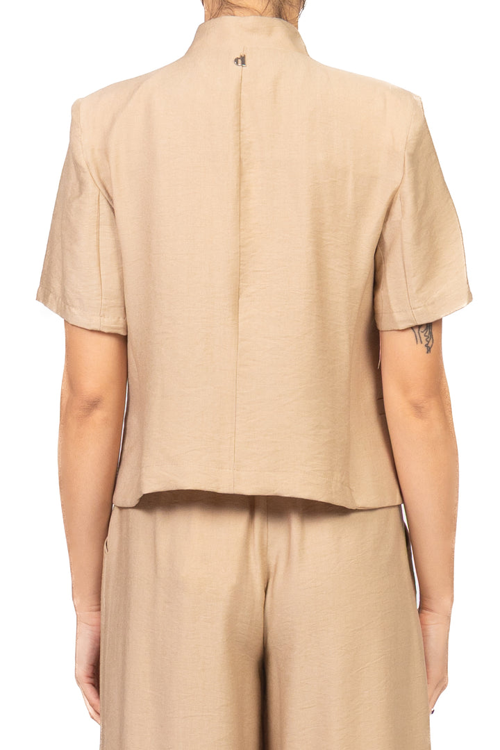 Dixie - Completo giacca chiusura asimmetrica con pantalone palazzo Art. J845A068/P845A250
