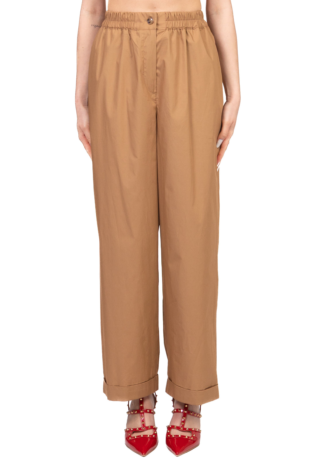 Tensione In - Pantalone gamba dritta con risvolto Art. 26P4936