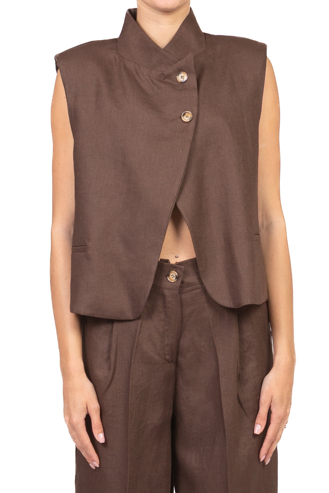 Vicolo - Gilet chiusura due bottoni Art. TAB2176