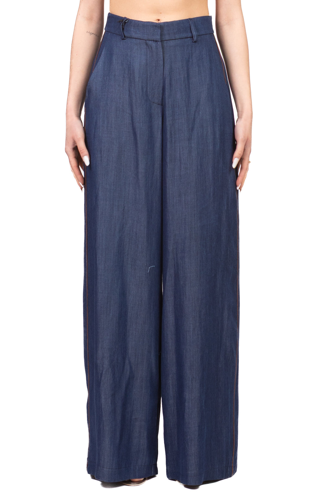 Tensione In - Pantalone palazzo in denim Art. S26PD19