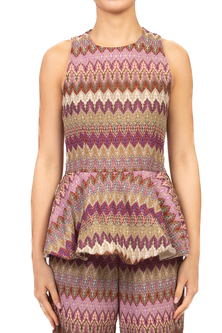 Tensione In - Top peplum fantasia Art. VS1505