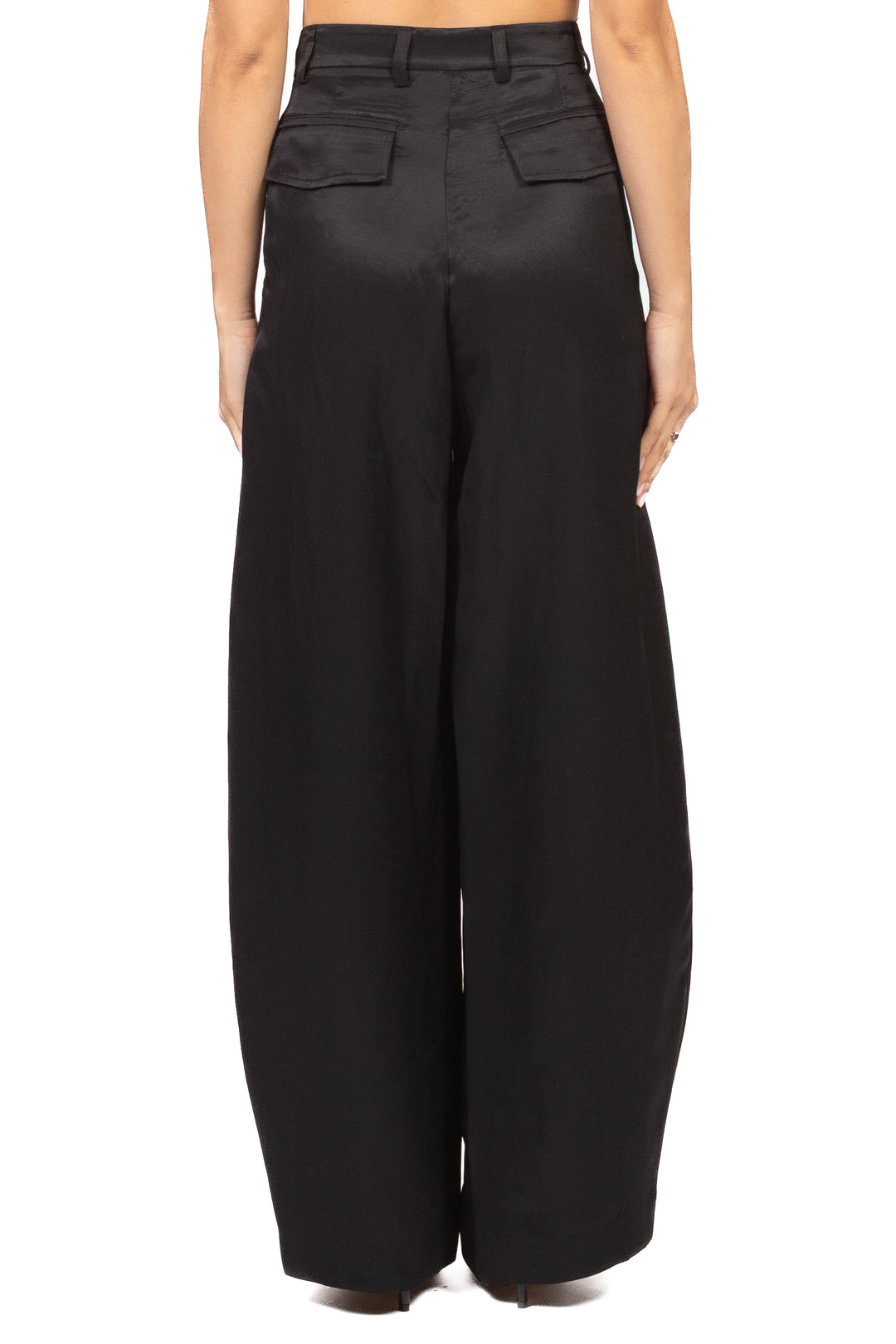 Tensione In - Pantalone semi barrel misto lino Art. S26PB32