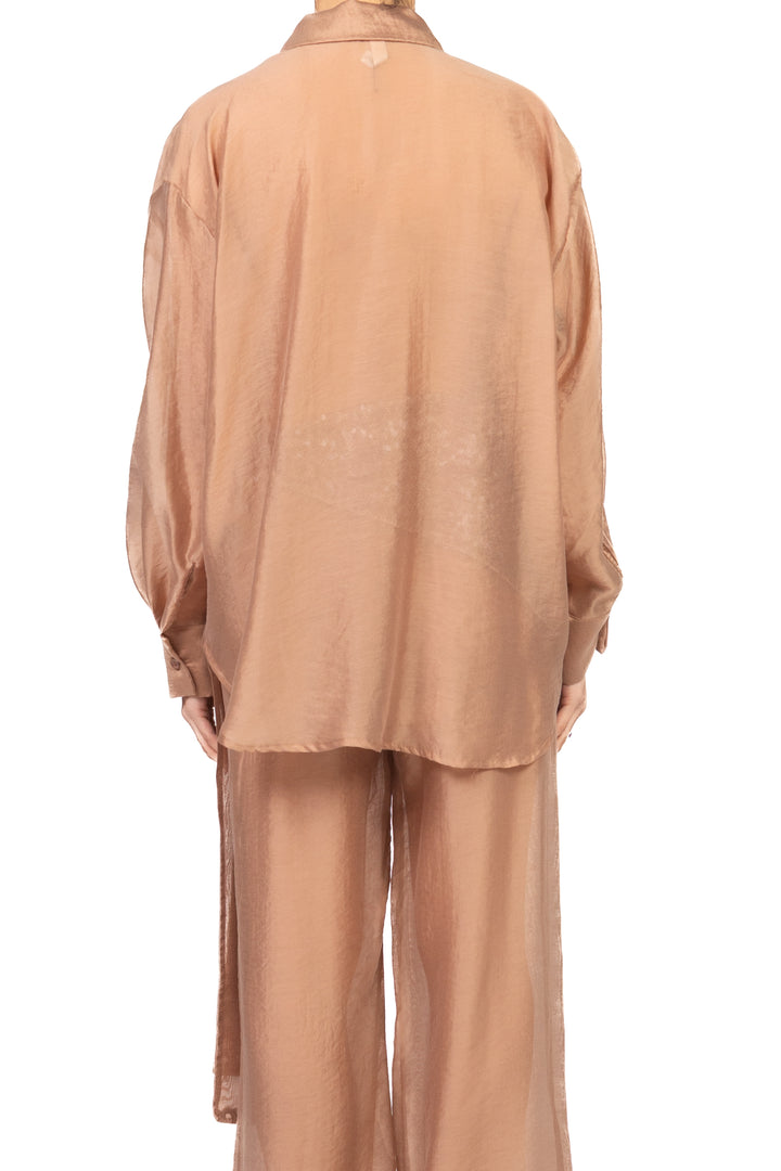 Tensione In - Camicia over con taschino paillettes Art. PE260201