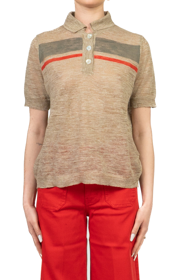 Vicolo - Maglia polo garzata  Art. 4AB4022