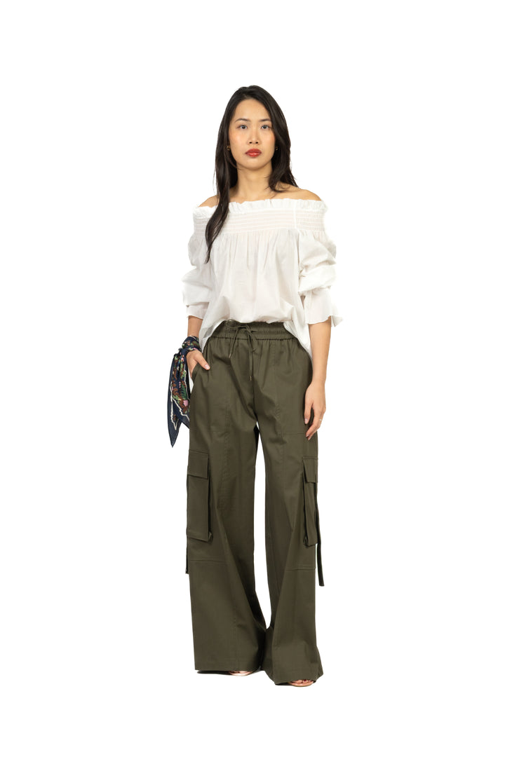 Tensione In - Pantalone cargo con coulisse Art. 26P4807