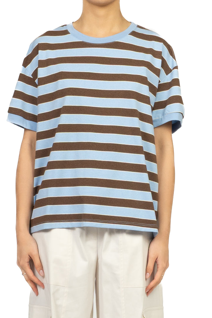 Tensione In - T-Shirt  rigata mezza manica Art. 26M4893