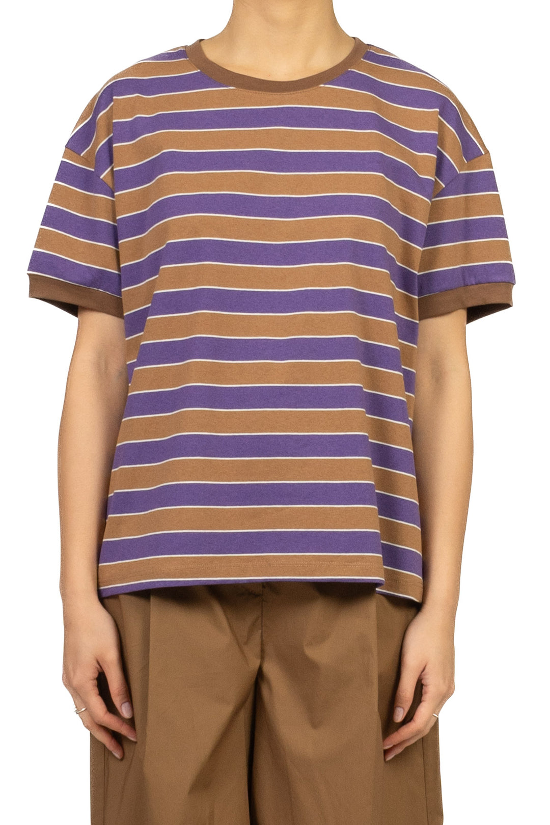 Tensione In - T-Shirt  rigata mezza manica Art. 26M4893
